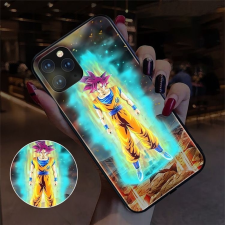 Anime Dragon Ball Goku SSG LED Phone Case Cover For iPhone 15 14 13 12 11 X 8 7 6 SE Pro Max Plus