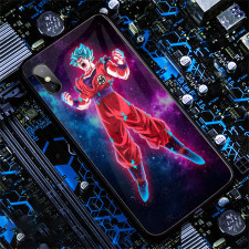 Anime Dragon Ball Goku Super Saiyan Blue LED Phone Case Cover For iPhone 15 14 13 12 11 X 8 7 6 SE Pro Max Plus