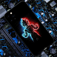 Anime Dragon Ball Super Kid Goku LED Phone Case Cover For iPhone 15 14 13 12 11 X 8 7 6 SE Pro Max Plus
