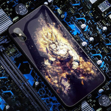 Anime Dragon Ball SSJ Goku LED Phone Case Cover For iPhone 15 14 13 12 11 X 8 7 6 SE Pro Max Plus