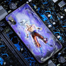 Anime Dragon Ball Ultra Instinct Goku LED Phone Case Cover For iPhone 15 14 13 12 11 X 8 7 6 SE Pro Max Plus