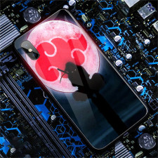 Anime Naruto Itachi Silhouette LED Phone Case Cover For iPhone 14 13 12 11 X 8 7 6 SE Pro Max Plus