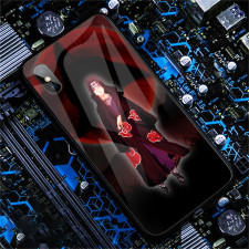 Anime Naruto Itachi LED Phone Case Cover For iPhone 14 13 12 11 X 8 7 6 SE Pro Max Plus