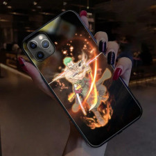 Anime One Piece Zoro Battle Stance LED Phone Case Cover For iPhone 14 13 12 11 X 8 7 6 SE Pro Max Plus
