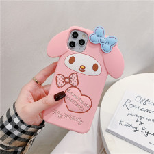 My Melody Cute 3D Silicone Phone Case Cover For For For iPhone SE 6 7 8 X 11 12 13 14 15 Pink