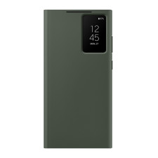 Galaxy S23 Ultra Smart Clear View Wallet Case Cover Green