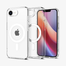 Spigen iPhone 16e Case Ultra Hybrid MagFit Clear White Case