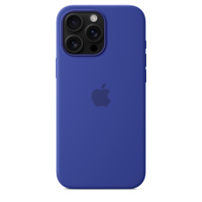 iPhone 16 Pro Max Silicone Case With MagSafe Ultramarine Blue
