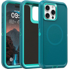 iPhone 16 Plus Defender Tough Shockproof Series With Magsafe Case Blue Pink Teal Red
