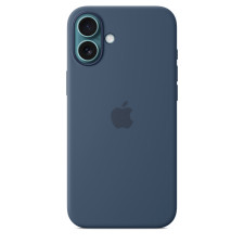 iPhone 16 Plus Silicone Case With MagSafe Denim Blue