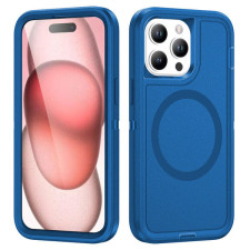 iPhone 16 Pro Defender Tough Shockproof Series With Magsafe Case Blue Pink Teal Red
