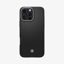 Spigen iPhone 16 Pro Case Enzo Aramid MagFit Black Silver