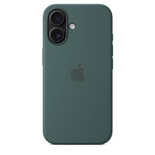 iPhone 16 Silicone Case With MagSafe Lake Green