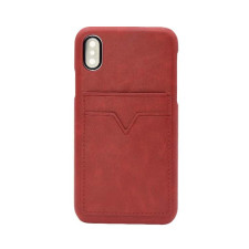 Card Back Leather Wallet Case for iPhone X XS