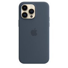 iPhone 14 Pro Max Silicone Case With MagSafe Storm Blue