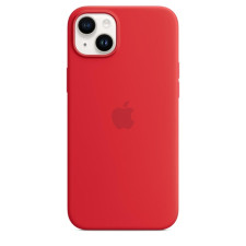 iPhone 14 Plus Silicone Case With MagSafe Red