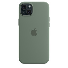 iPhone 15 Plus Silicone Case With MagSafe Cypress Green