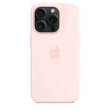 iPhone 15 Pro Silicone Case With MagSafe Light Pink