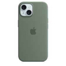 iPhone 15 Silicone Case With MagSafe Cypress Green