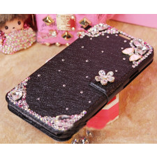 Luxury Flashy Rhinestone Flip Wallet Case for iPhone 7 / 8