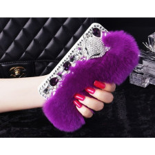 Fur Bling Rhinestone Case for iPhone 7 / 8 Plus