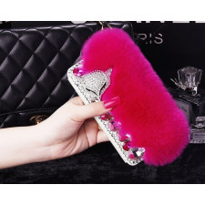 Fur Bling Rhinestone Case for iPhone 7 / 8