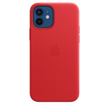 iPhone 12 / 12 Pro Leather Case with MagSafe - Red