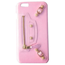 Balenciaga Leather iPhone 6 6s Case - Pink