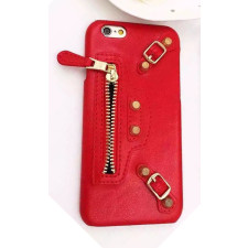 Balenciaga Leather iPhone 6 6s Case - Red