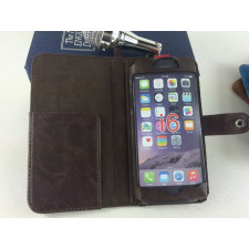 Book Style Wallet Case with Latch for iPhone 6 6s Plus