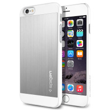 Spigen Aluminum Fit iPhone 6 6s Case Satin Silver