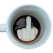 Middle Finger Up Yours Ceramic Mug