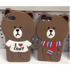 Line 3D Brown Bear Character for iPhone 6 6s