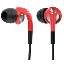 SkullCandy Fix In-Ear Red/Chrome Headphones with Microphone for iPhone & iPod