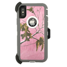 iPhone Xs MAX Realtree Case with Belt Clip Pink