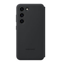 Galaxy S23 Smart Clear View Wallet Case Cover Black