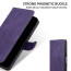 iPhone 16e Leather Flip Wallet Case Black Brown Blue Pink Purple Red