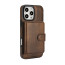 iPhone 16e Magnetic Detachable Card Holder Leather Wallet Case Black White Blue Brown Red Pink Purple