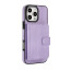 iPhone 16e Magnetic Detachable Card Holder Leather Wallet Case Black White Blue Brown Red Pink Purple