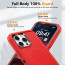 iPhone 16e Defender Tough Shockproof Series With Magsafe Case Blue Pink Red