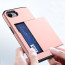 iPhone 16e Armor Slide Card Case Black Blue Pink Grey Gold Red Purple White