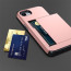 iPhone 16e Armor Slide Card Case Black Blue Pink Grey Gold Red Purple White