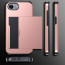 iPhone 16e Armor Slide Card Case Black Blue Pink Grey Gold Red Purple White