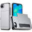 iPhone 16e Armor Slide Card Case Black Blue Pink Grey Gold Red Purple White