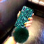 iPhone 8 7 Plus Diamond Gemstone With Fur Case