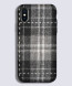 iPhone X Plaid Pattern Fabric Case