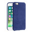 Alcantara Cover for iPhone 8 / 7 / 6 - Dark Blue