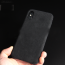 Alcantara Black Case for iPhone X