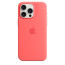 iPhone 15 Pro Max Silicone Case With MagSafe Guava