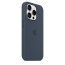 iPhone 15 Pro Silicone Case With MagSafe Storm Blue